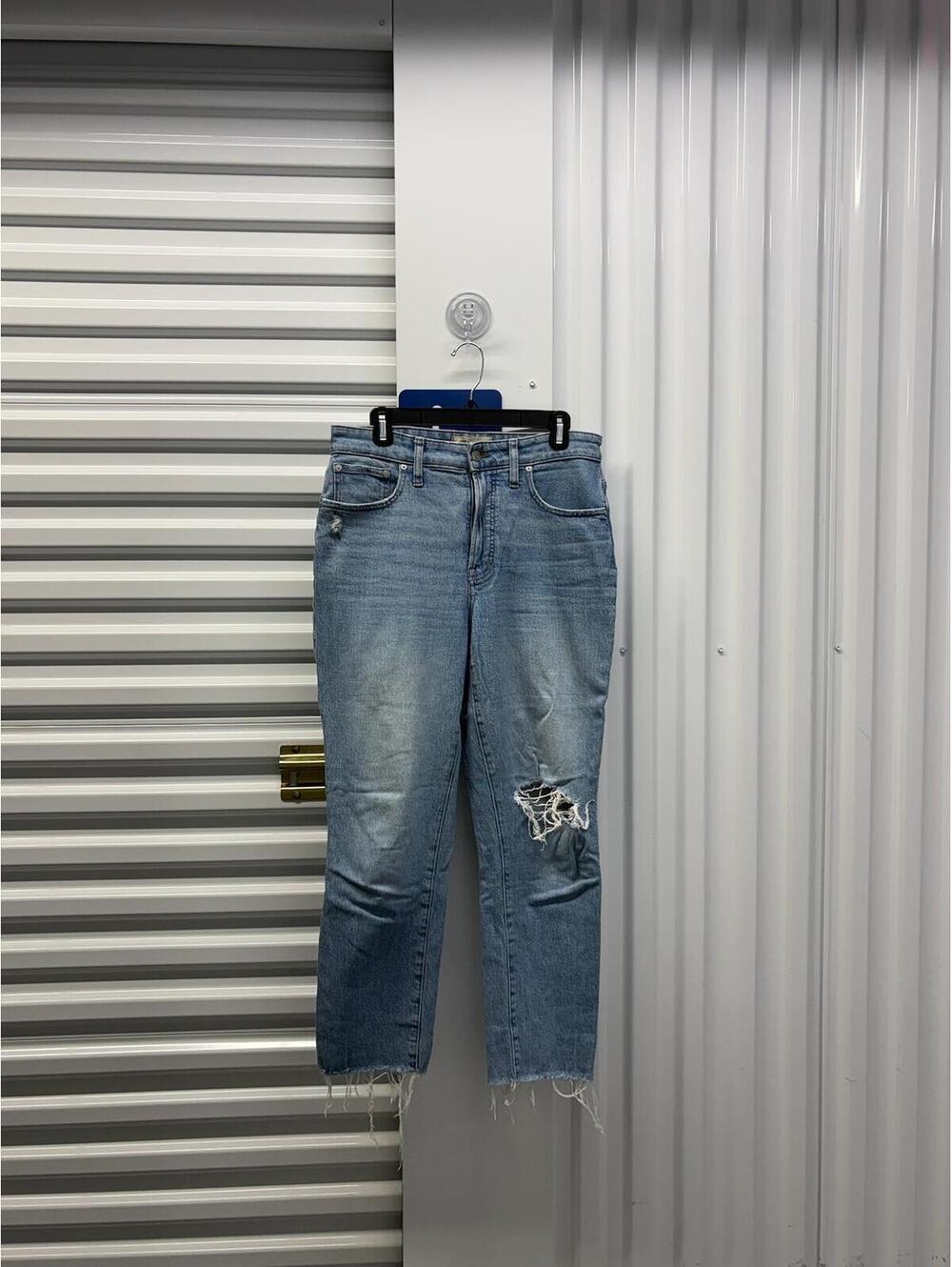 Madewell Women’s 29 Madewell Curvy Perfect Vintage Straight Leg Distressed Jeans